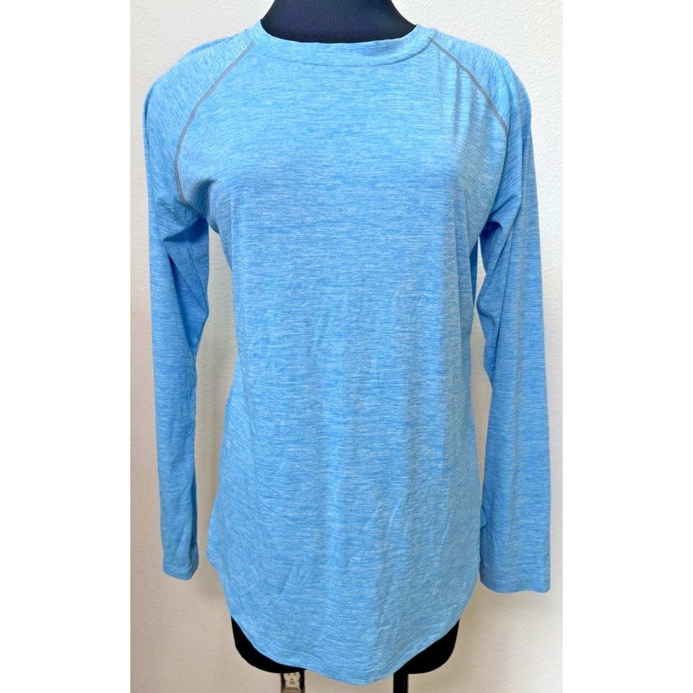 Patagonia Long sleeve Tropic Comfort Crew Blue Size Large 50+ UPF HeiQ Fresh